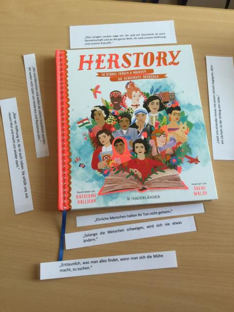 [Rezension] *** HerStory  – 50 starke Frauen und Mädchen, die Geschichte schrieben *** mit Schülerarbeiten!